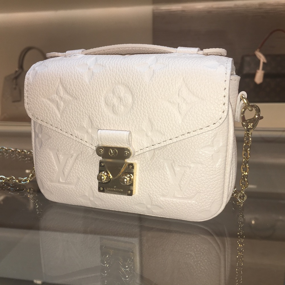LOUIS VUITTON EMPREINTE POCHETTE MICRO METIS BEIGE CLAIR SUPER BAG Limited NEW - Picture 8 of 8